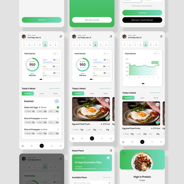 Meal Recommendation App design