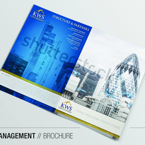 Design a high end marketing brochure for a start up fund Design by MorganEscott