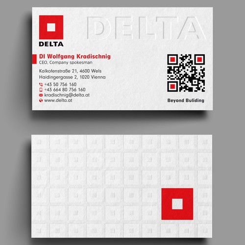 DELTA Business Card Relaunch Design by prosenjit_P