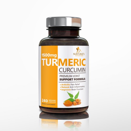 Nature's Nutrition needs a "beautiful label" for its Turmeric Extract bottle Design by DesignSBS