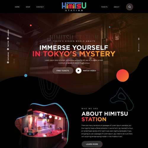 Web page design contest entry by Webwooter™