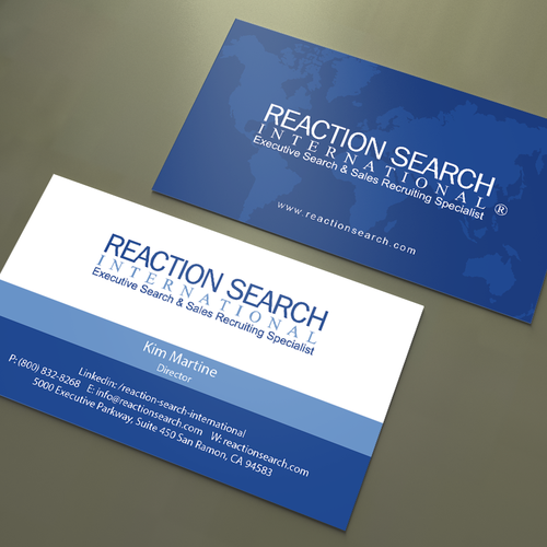 Create a new Business Card design for an Executive Search Company Design réalisé par An'