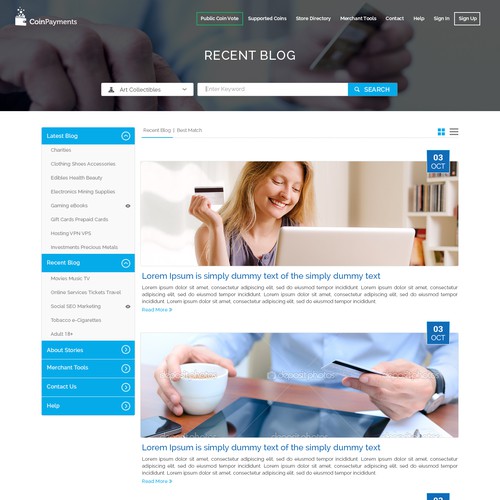 Coinpayments.net Bootstrap 3-Compatible Deisgn Contest Design by KashiArts