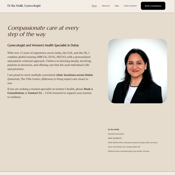 Optimisation of DR Ria Malik