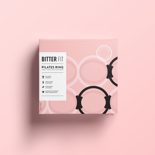BitterFit Needs an Attention Grabbing and Perceived Value Increasing Packaging For Pilates Ring Design por katerina k.