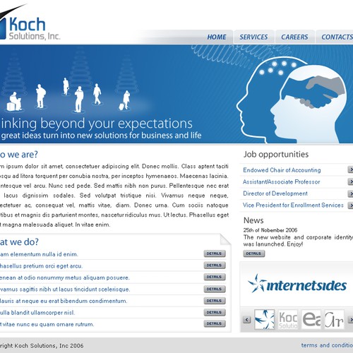 $500.00 Website template (Design only) Design by cnitza