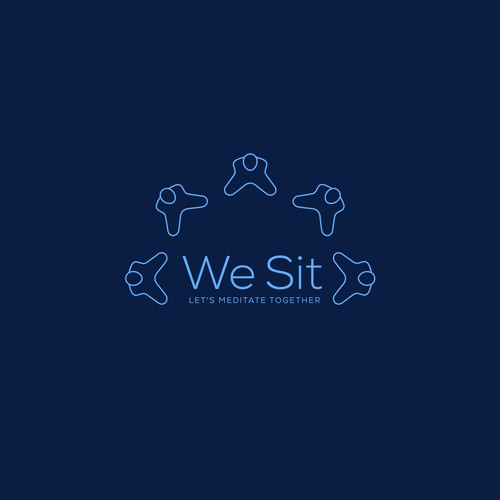 A logo to make people meditate together for a better world Design by Nglray