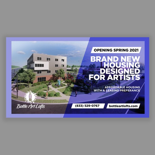 Show Us Your Creative Side with a Banner for New Artist Housing Design by EyeQ Creative