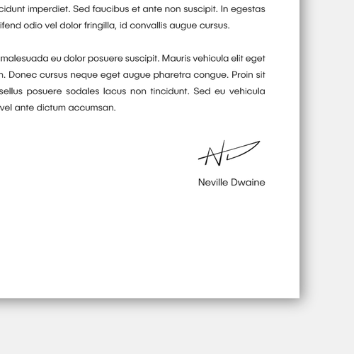 Digital Signature Design Design by HueblendStudios