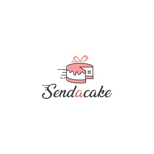 Send A Cake needs a gorgeous fun logo Design by MercClass