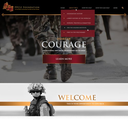 PPCLI Foundation website Design von Infinityデザイナー