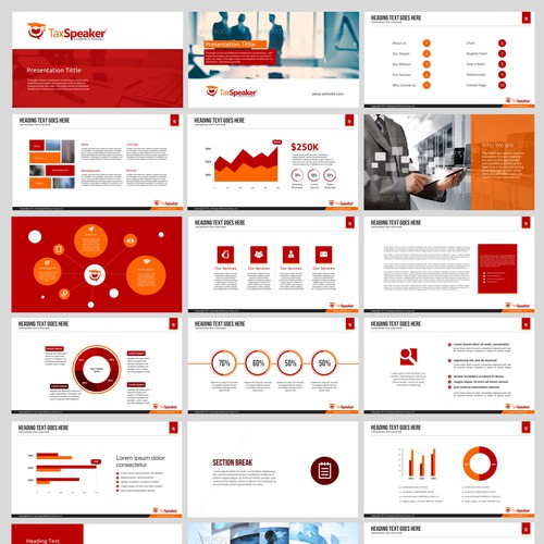 Designs | TaxSpeaker Power Point Templates | PowerPoint template contest