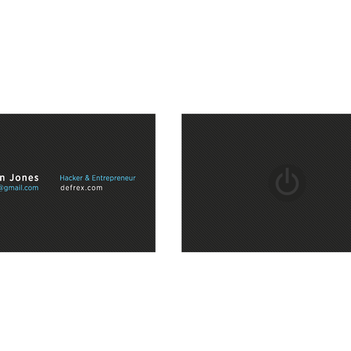 Create an elegant business card for an entrepreneurial hacker Design by xkarlohorvatx