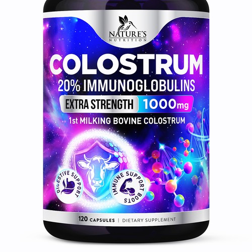 Powerful, Colostrum Design Needed for Nature's Nutrition Design by FreshApple@Michelle