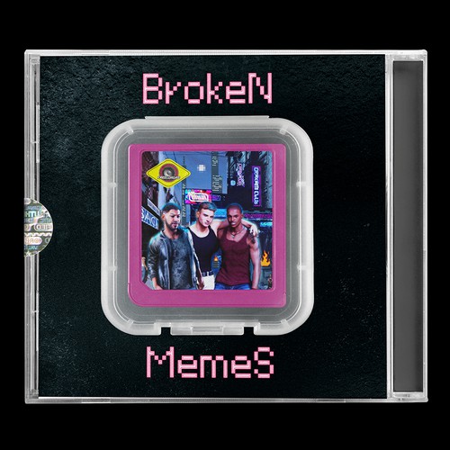 The Decay of America Except it's Hilarious and Aesthetic. (Broken Memes Album Cover) Design by Dara Kan