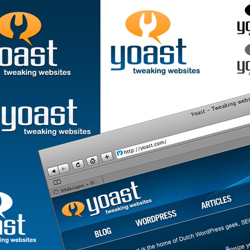 Logo for "Yoast - Tweaking websites" Diseño de mannheim