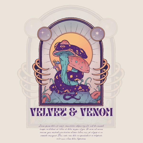 Design by Evan.C titled "Velvet & Venom"
