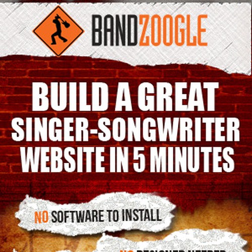 Bandzoogle needs a new banner ad Design by vineet5