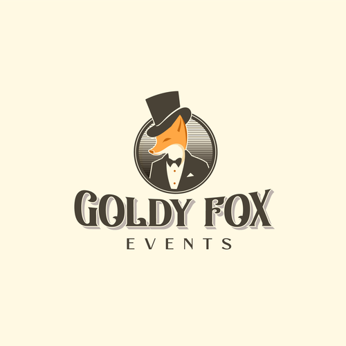 Design a Chic and Stylish Fox Logo for Our Elegant Wedding and Event Rental Business: Goldy Fox Events Design by Luke B.K