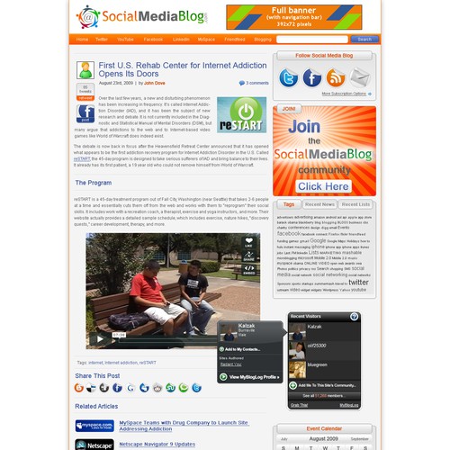 New Social Media Blog Site Design Needed Design by George Will