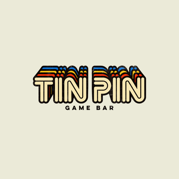 Retro logo for an Arcade Bar & Game Room 