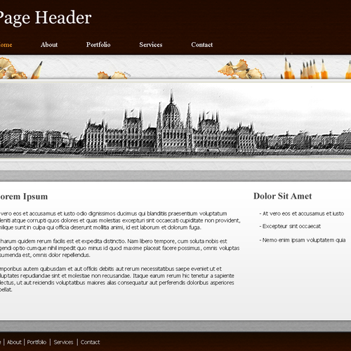 One page Website Templates Réalisé par Daniel-designs