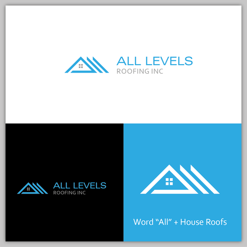 ROOFING LOGO DESIGN Design by Affineer ✪