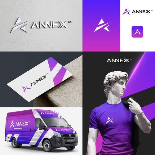 Annex Fiber -Design a Modern, Simple & Creative logo & brand guide. Convey Connecting People to Fast/Reliable Internet Design by Onse Officials™