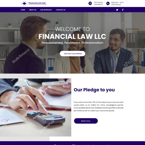 Debt Collection Website Design by Creative GS