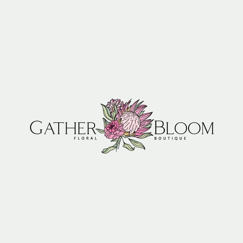 A gorgeous eye catching logo design for a new floral boutique Design by Mararti