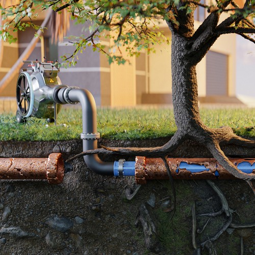 Pipe reline graphic Design by MaisonHueco™