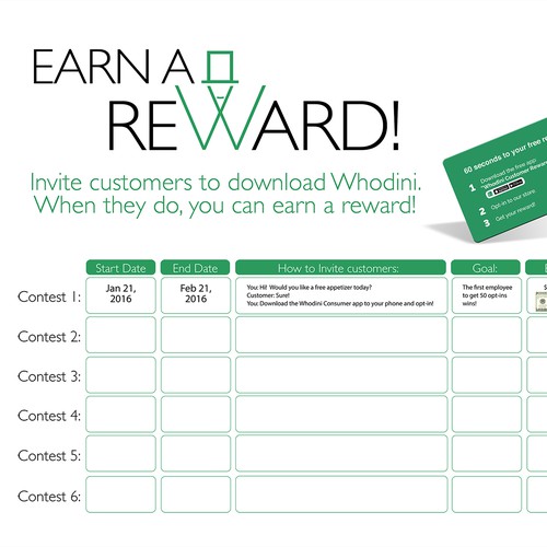 Poster for employee contests Poster contest