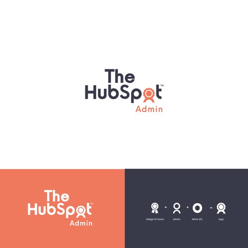 Bold logo that unites and champions the HubSpot Admin Design by QuickCrea™