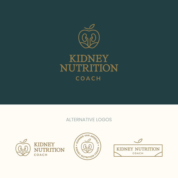 Design by A n a s t a s i a titled "Kidney Nutrition Coach Logo"