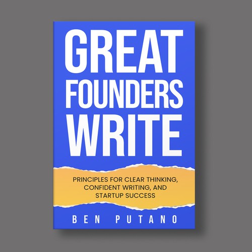 Design the cover of a writing book for entrepreneurs Design by Zahari Studio