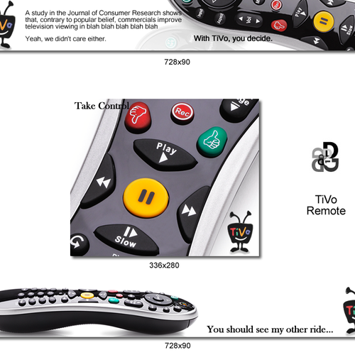 Banner design project for TiVo デザイン by Daric