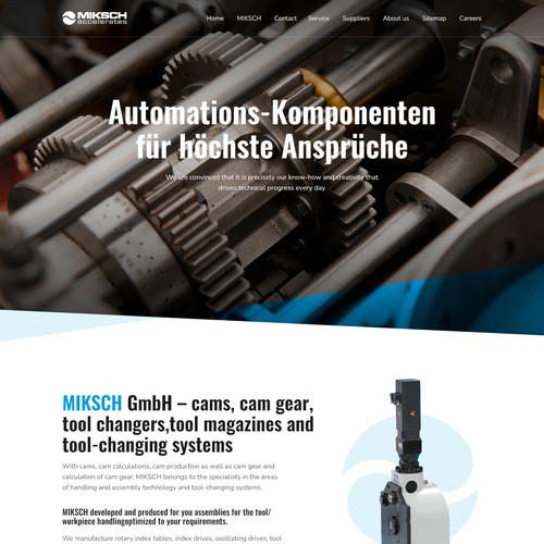 We need a modern design for our website Design by MercClass