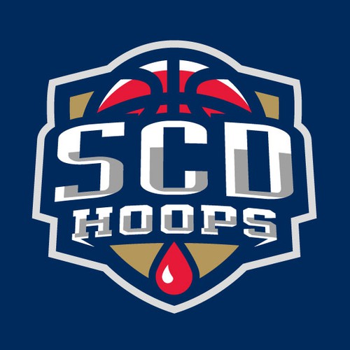 Basketball Logo for Team 'SCD Hoops' - Your Winning Logo Featured on Major Sports Network Design by JDRA Design