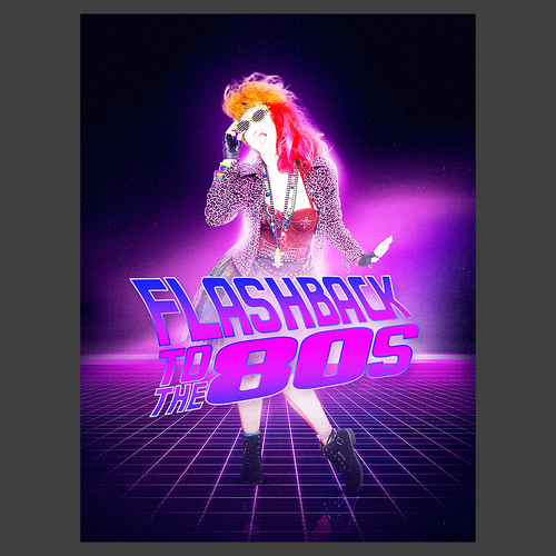 Poster for 1980s Pop Music Stage Show Design by gabriel.ambrosio