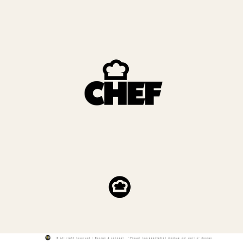 "CHEF": Food & Cooking Social Media Logo Design by RockPort ★ ★ ★ ★ ★