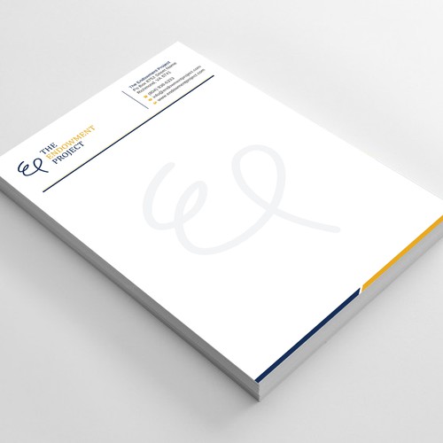 Clean, simple note design, The Endowment Project Design by prosenjit_P