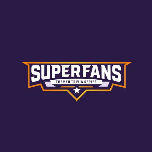 SUPER FANS Theme Trivia Series Logo Design by Bad Flow