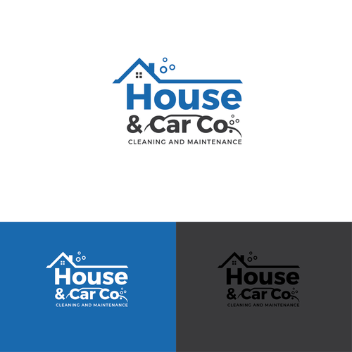 Sophisticated, modern House & Car Cleaning and maintenance company. Design by Ideagrafx