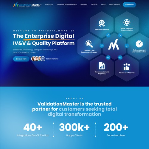 ValidationMaster Digital IV&V Website Re-Design Project Design by monodeepsamanta