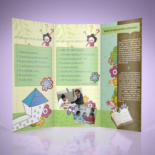 FIRST BROCHURE FOR  TUTORING COMPANY Diseño de AlexGFXs