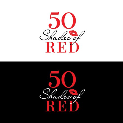 Logo for "50 Shades of Red" themed party Design by fashionabledesigner