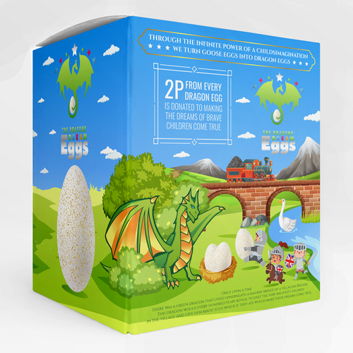 THE DRAGONS DREAM EGGS - REBRAND Design by Diaveo