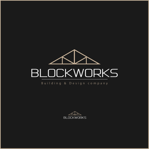 Logo concept for design and building company