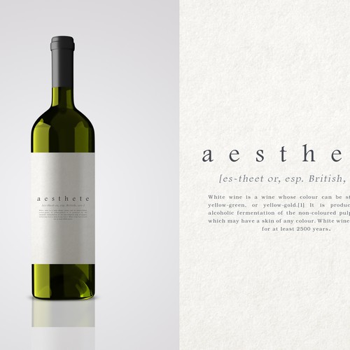 Minimalistic wine label needed Ontwerp door Alem Duran