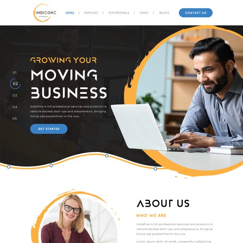 IndieOne Homepage Design by Webenix Solutions